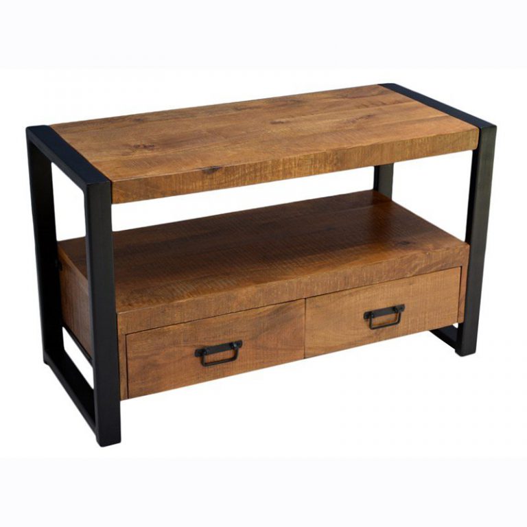 TV-meubel Britt Mango met enkel staal 100 x 60 x 45 cm