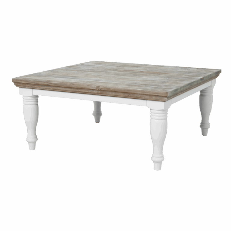 Salontafel Fleur landelijke poten Grenenhout