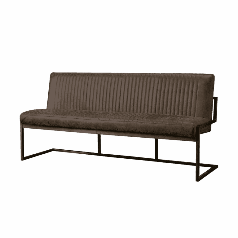 Eetkamerbank Ferro – Donkerbruin, 205 cm
