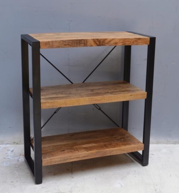 Industrieel boekenkast Britt mangohout(90x40x100cm)
