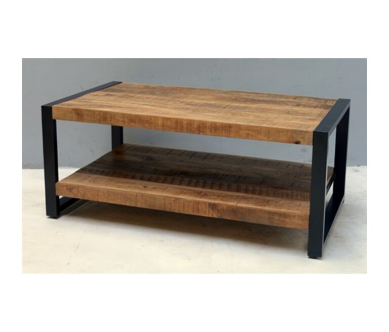 Salontafel Britt mango 110 cm met onderpla