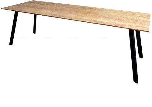 Eettafel Berlin Mangohout 120-240cm – 200 cm, 90 cm