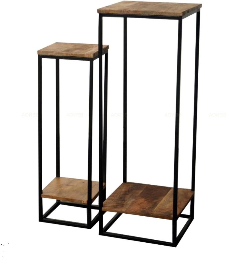 Plantenstandaard set industrieel mango