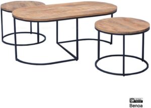 Oval Coffee Table Set Of 3