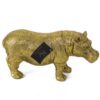 Beeldje Nijlpaard goud 23(h)cm