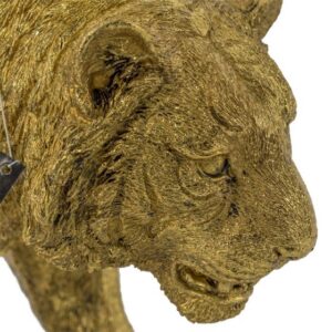 Beeld luipaard goud 45 cm