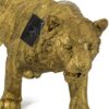 Beeld luipaard goud 45 cm