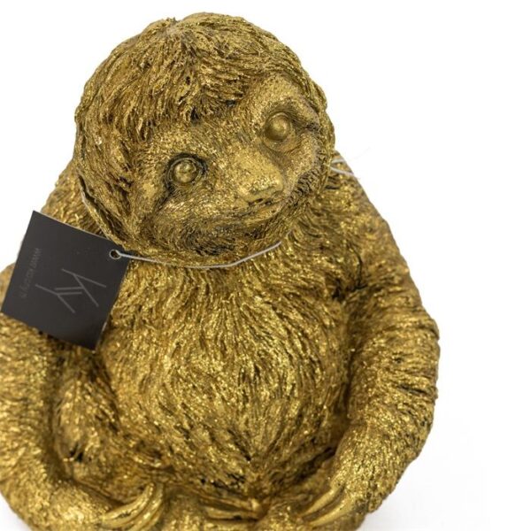 Beeldje Sloth goud 16 cm