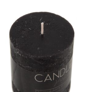 Candle Junkie stompkaars zwart 8(h) cm