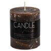 Candle Junkie stompkaars bruin 8(h) cm