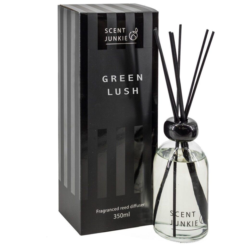 Geurdiffuser green lush met stokjes