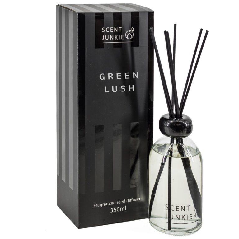 Geurdiffuser green lush met stokjes 350ml