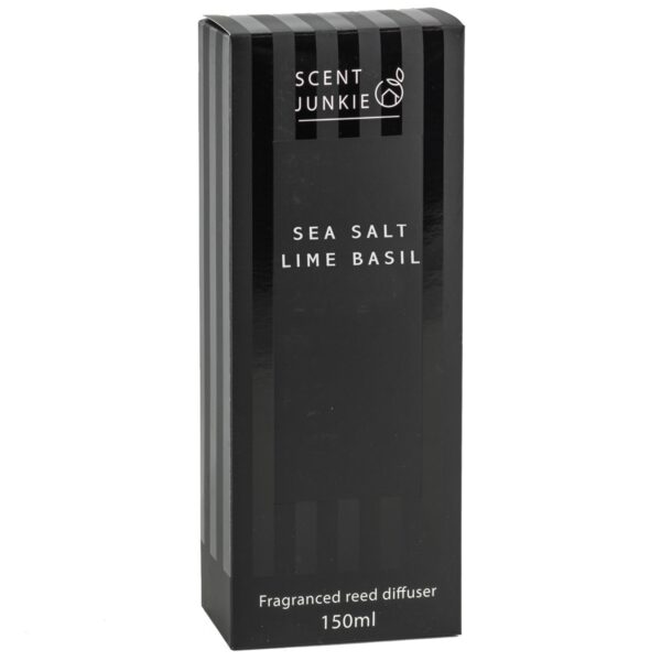 Geurdiffuser sea salt basil met stokjes 150ml