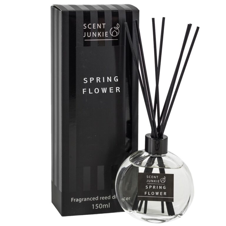 Geurdiffuser spring flower met stokjes 150ml