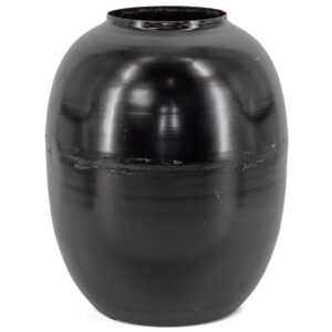 Vintage vaas metaal zwart