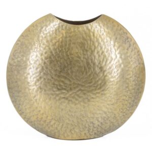 Goudkleurige Vaas disc(50x19x44cm)