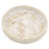 Bamboo schaaltje whitewash (9x9x1cm)