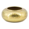 metalen ronde goudkleurige Vaas(9x13x21cm)