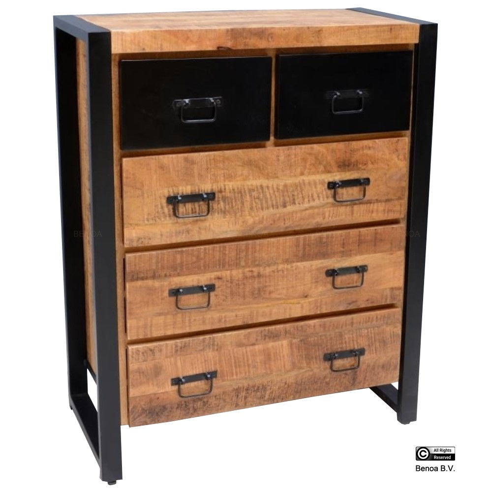 Bas 5 Drawer Chest 90
