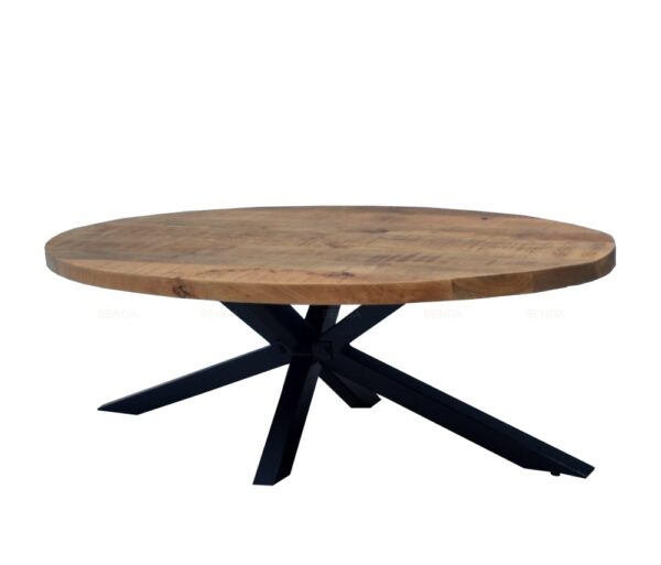 Coffee Table Oval with Spiderleg 130
