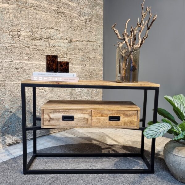 Len 2 Drawer Console Table 110 Woonprogramma's