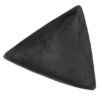 Schaaltje schelp driehoek zwart-1