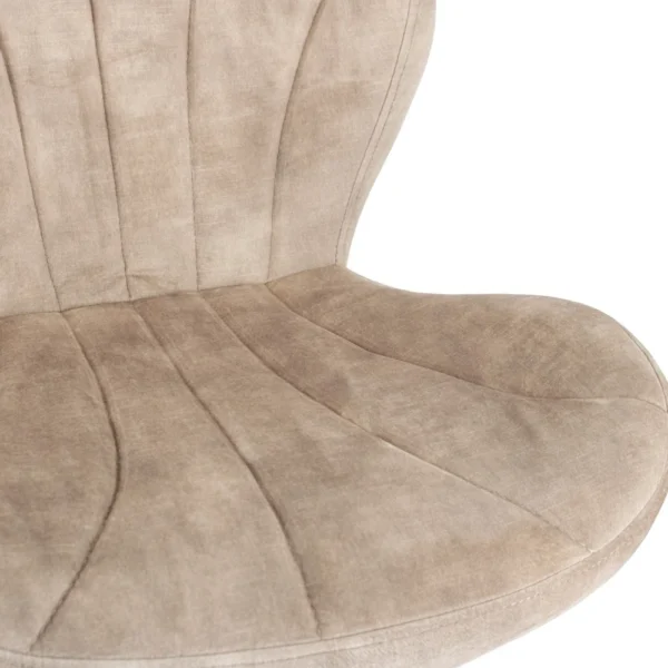 Barstoel Nate in stof velvet roest