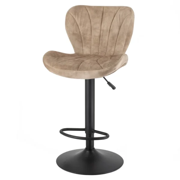 Barstoel Nate in stof velvet roest