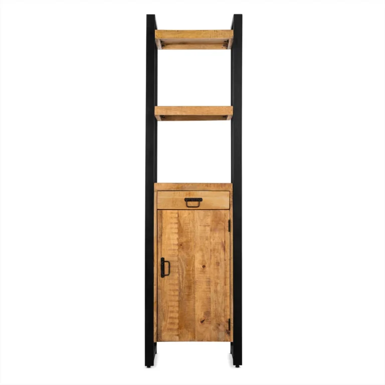 Boekenkast Britt Naturel 55cm 1 Deur 1 Lade