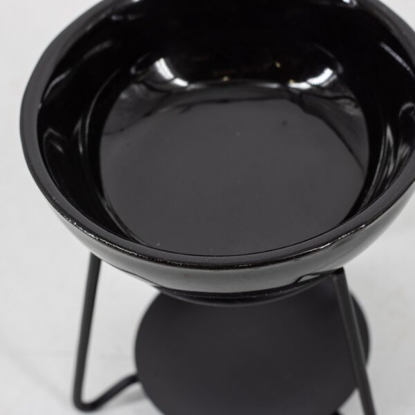 Geurbrander bowl keramiek zwart