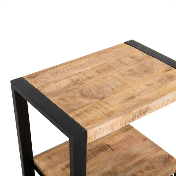 Bijzettafel mangohout 60 cm