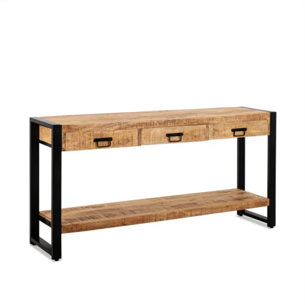 Sidetable Britt industrieel 3 laden mango