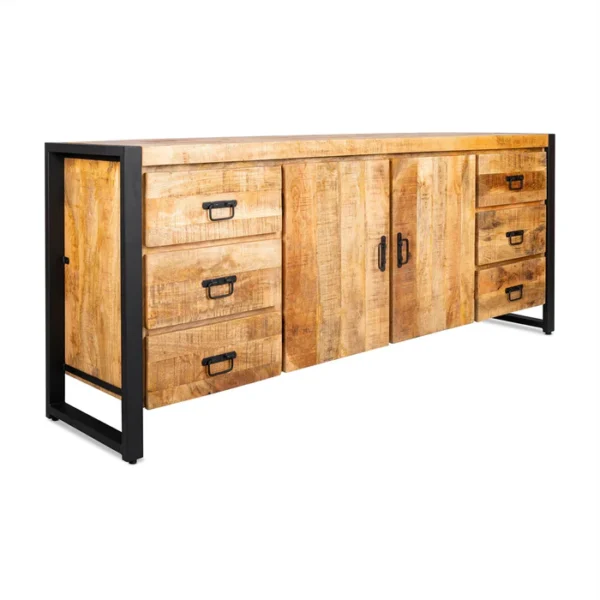 Dressoir Britt met 2 deuren en 6 laden