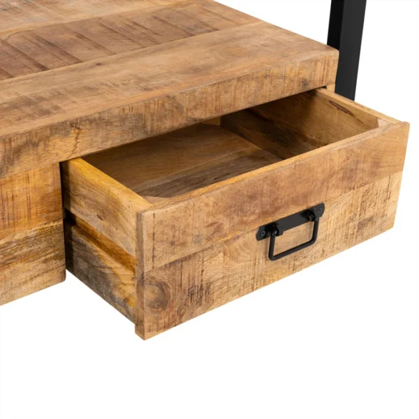 TV meubel mangohout 3 lades