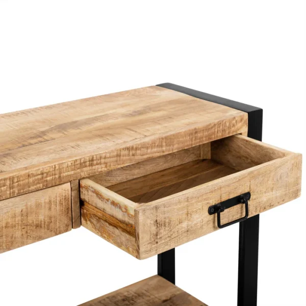 Sidetable Britt industrieel 3 laden mango
