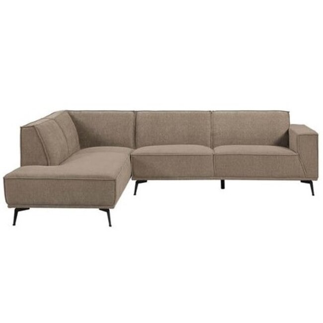 Bank Leeds 2,5 zits met ottomane Links City 120 Beige – Tower Living Bank Leeds – 2,5 zits + ottomane Links – City 453 Mosgroen / grijs