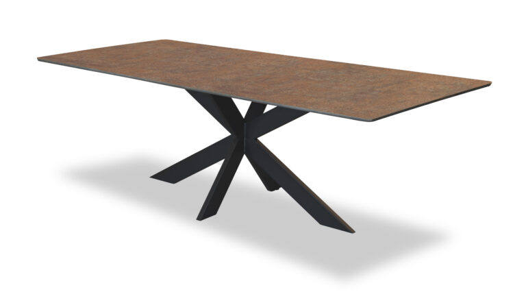 Eetkamertafelblad HPL rechthoek met facetrand 160-260cm – 260 x 100 cm