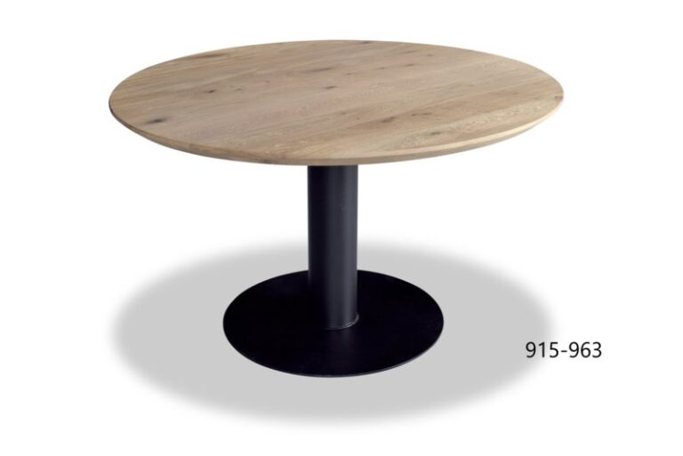 Eetkamertafelblad eikenhout rond Ø120-150cm – 150 cm