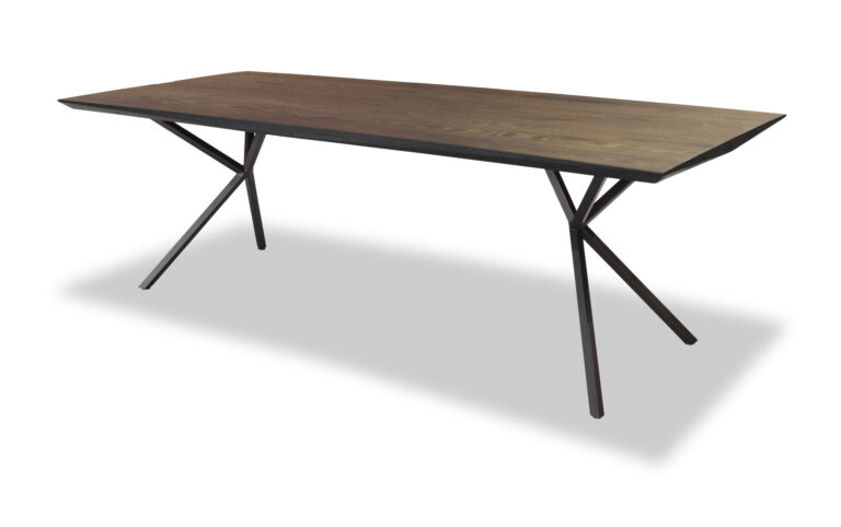 Eetkamertafelblad eikenhout rechthoek met facetrand 160-260cm – 260 x 100 cm