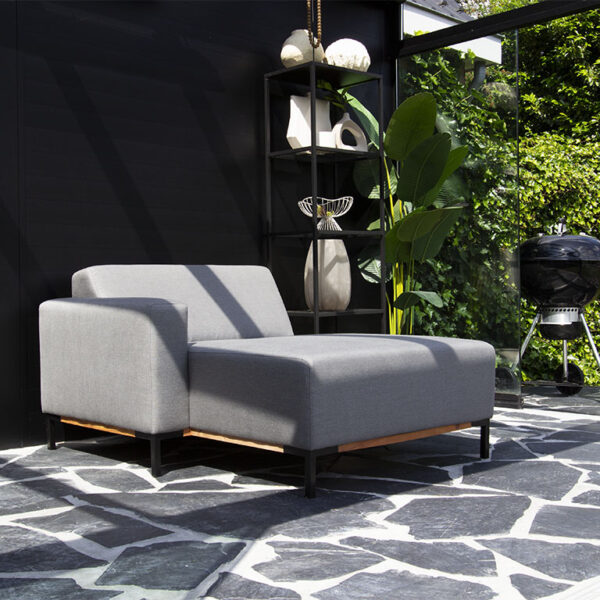Urbansofa outdoor stoffen tuinbanken marbella daybed sunbrella natte charcoal onder de serre vierkant