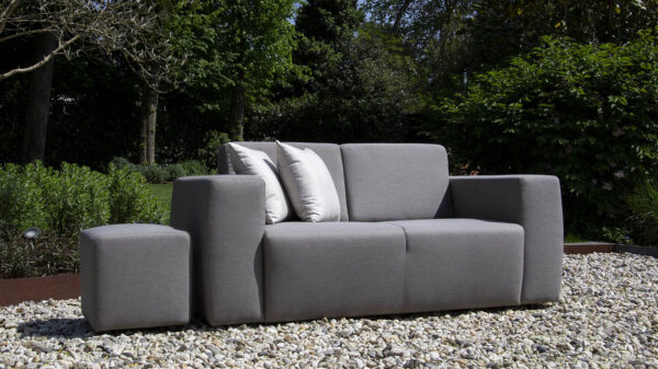 Urbansofa outdoor stoffen tuinbanken provence sofa sunbrella natte carbon beige provence hocker sunbrella natte carbon beige urbansofa sierkussens website
