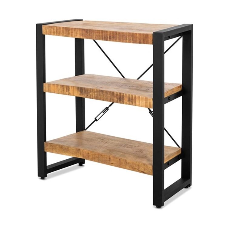 Industrieel boekenkast Britt mangohout(90x40x100cm)