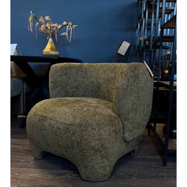 Fauteuil Lorain in stof chenille