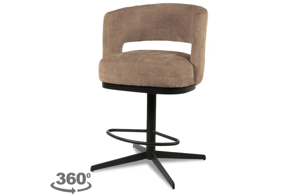 Barstoel Bruce met draaipoot 360°