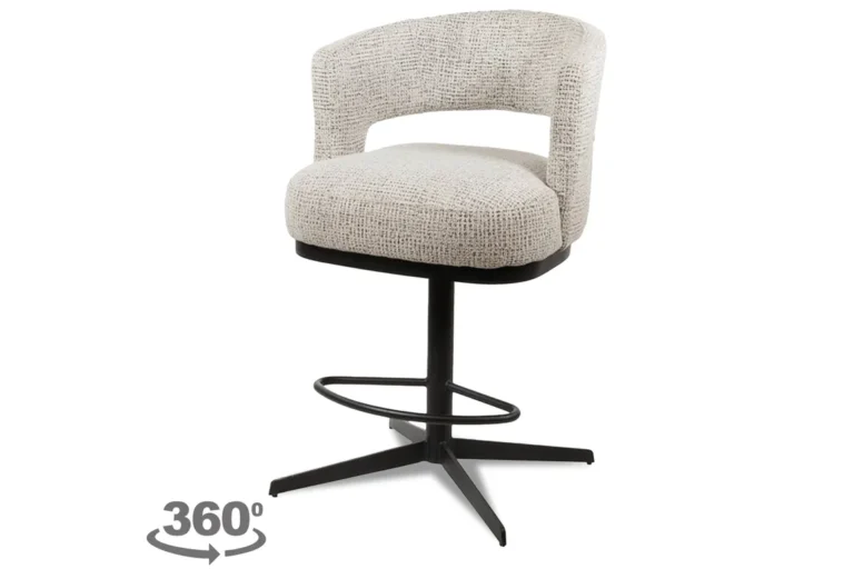 Barstoel Bruce met draaipoot 360° – Coco Salt ’n Pepper