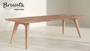 Eettafel rechthoek penpoot hout