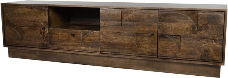 TV-meubel Kaapstad 150 en 190 cm Dark Walnut – 190 x 40 x 50 cm