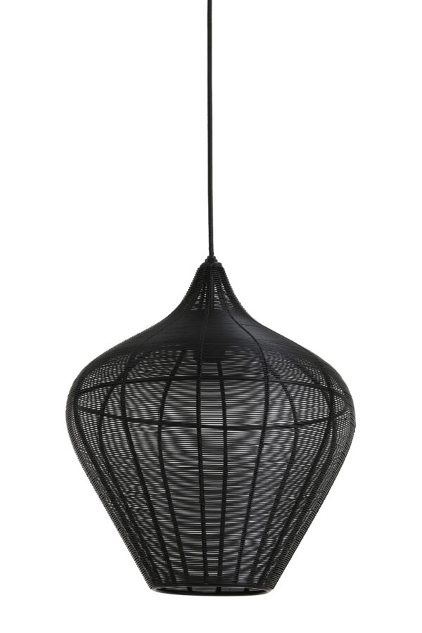 Hanging lamp ALVARO matt black Ø36x40cm