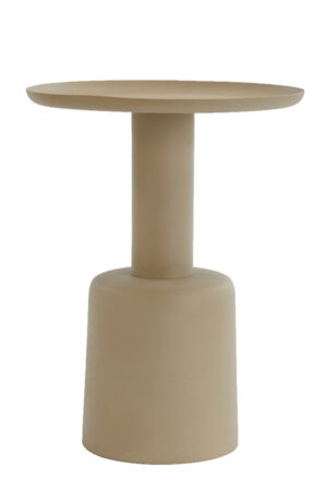 Side table Ø39x52 cm MILAKI beige