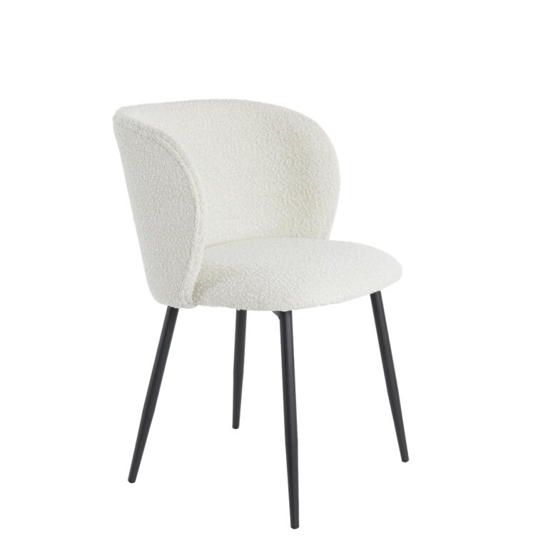 Eetkamerstoel Elyna – Crème – 56x55x79cm